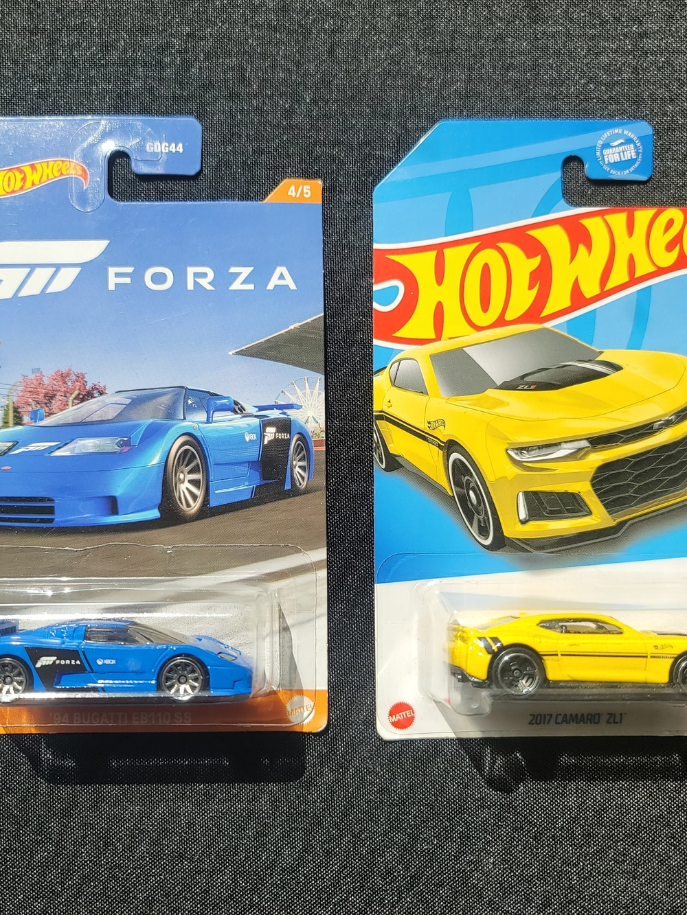 Hot Wheels Forza 1:64 Lot: '94 Bugatti EB110 SS & 2017 Camaro ZL1